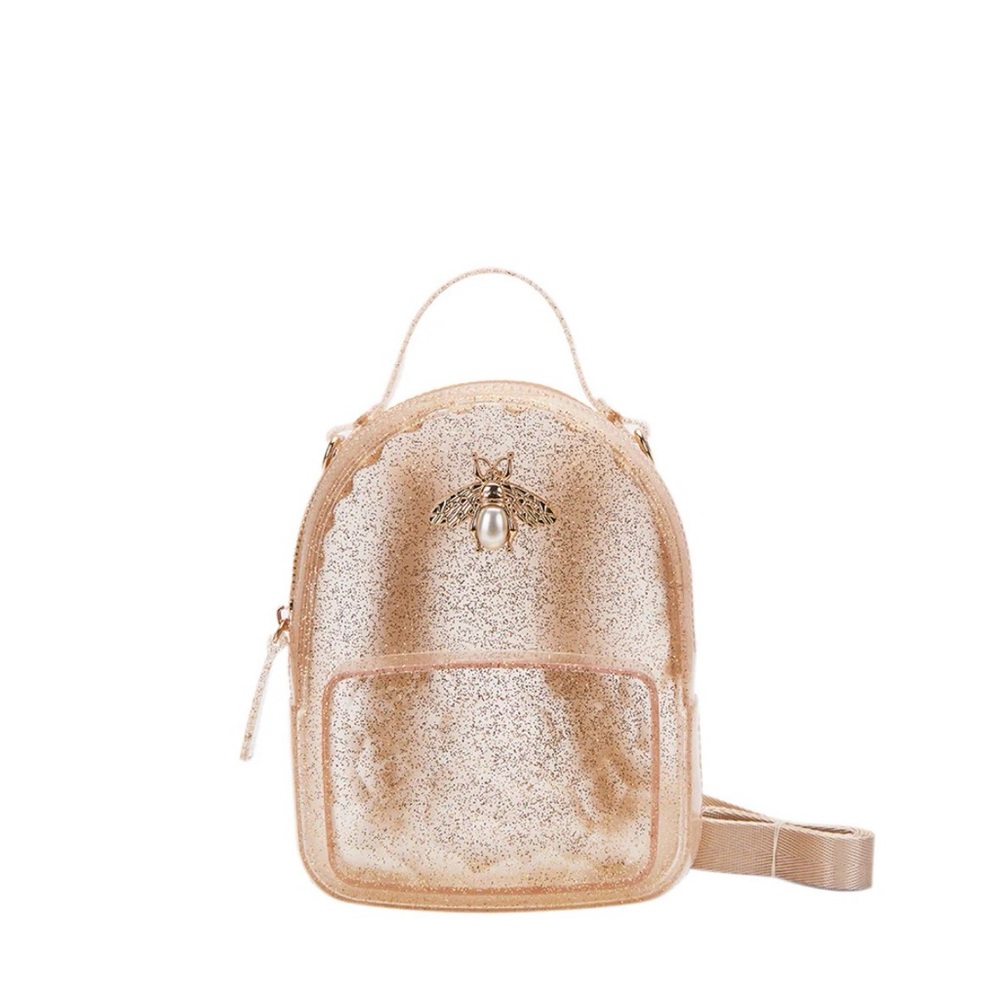 Doe A Dear Rose Gold Bee Jelly Mini Backpack